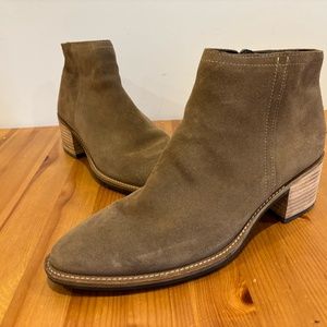 ECCO Women's Shape 35 Sartorelle suede ankle boot side zip waterproof